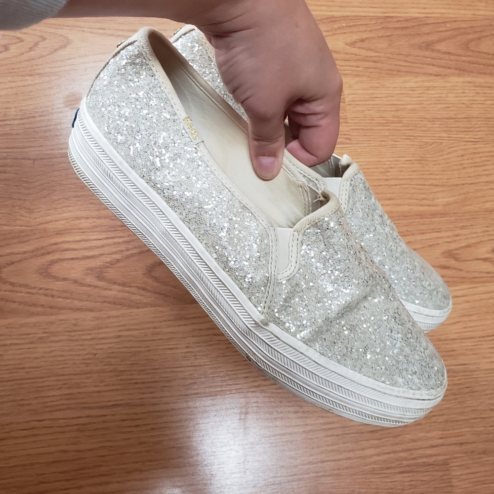 Kate Spade X Keds Triple Decker Glitter Sneakers - Picture 4 of 6
